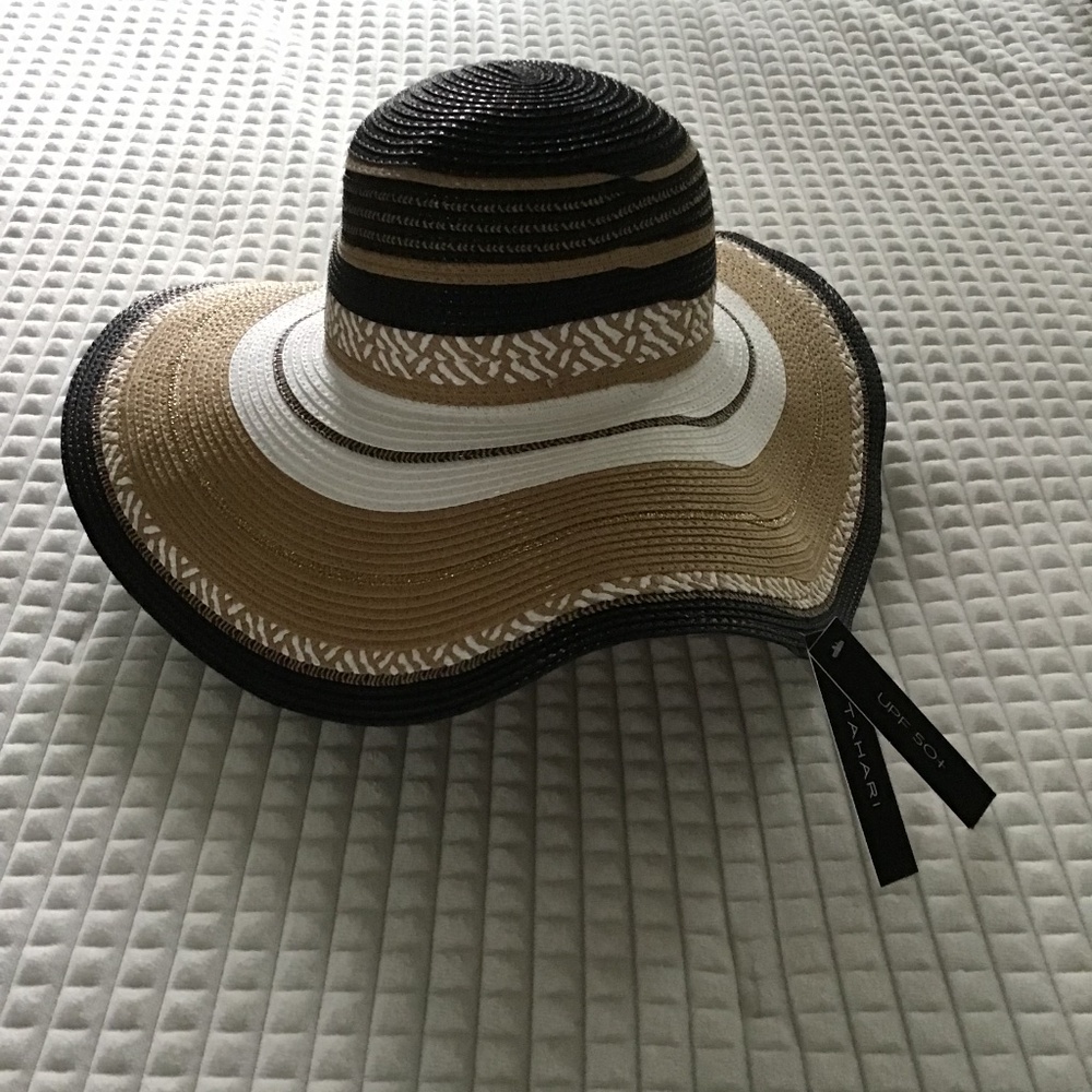 Tahari wide brimmed sunhat